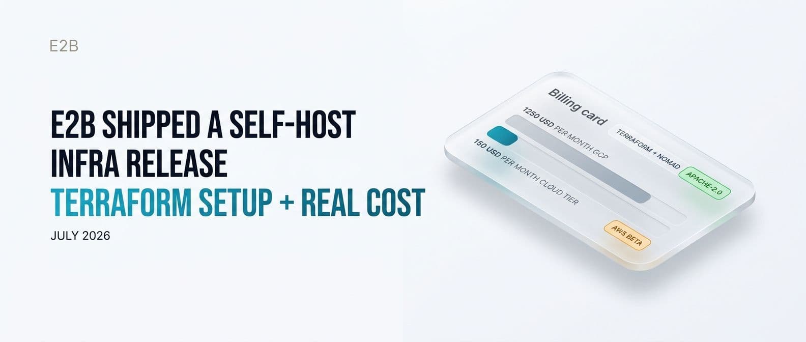 E2B Self-Hosting: Setup, Limits, and Cost vs Pro Tier